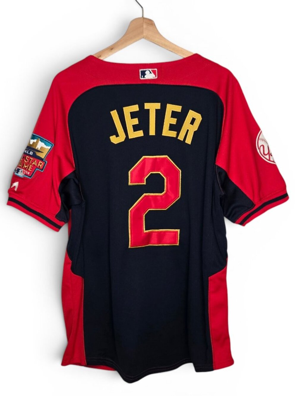 Derek Jeter All Star Game 2014 Jersey Mens Number 2 Yankees Baseball Size 50